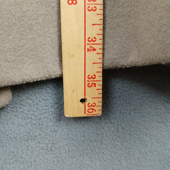 Old Navy Pea Coat Women Medium Beige Wool Double Breasted Button Front Outerwear - Picture 8 of 9